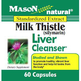 Mason Natural Milk Thistle 150 mg, 60 Capsules, Mason Natural