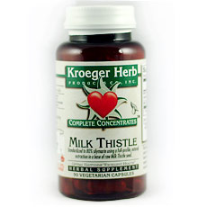 Kroeger Herb Milk Thistle Complete Concentrate, 90 Vegetarian Capsules, Kroeger Herb