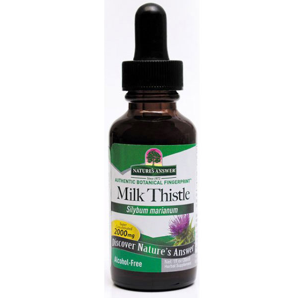 Nature's Answer Milk Thistle Alcohol Free Extract Liquid 1 oz from Nature's Answer