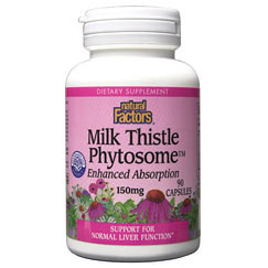 Natural Factors Milk Thistle Phytosome 90 Capsules, Natural Factors