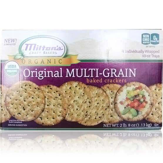 Milton's Milton's Multi-Grain Crackers, All Natural, Original Flavor, 2 lb 8 oz (1.13 kg)