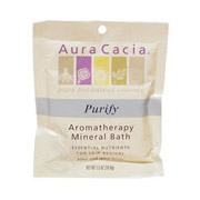 Aura Cacia Mineral Bath Purify, Aromatherapy Mineral Bath Salt, 2.5 oz Packet, Aura Cacia