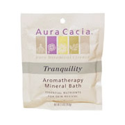 Aura Cacia Mineral Bath Tranquility, Aromatherapy Mineral Bath Salt, 2.5 oz Packet, Aura Cacia
