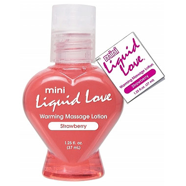Pipedream Products Mini Liquid Love Warming Massage Lotion, Starwberry, 1.25 oz, Pipedream Products