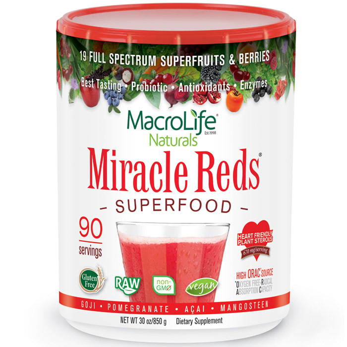 MacroLife Naturals Miracle Reds 30 oz powder (three month supply), MacroLife Naturals