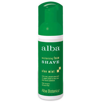 Alba Botanica Moisturizing Foam Shave for Men and Women, Aloe Mint 5 oz, from Alba Botanica