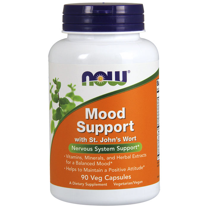 NOW Foods Mood Support with St John's Wort, 90 Vcaps, NOW Foods
