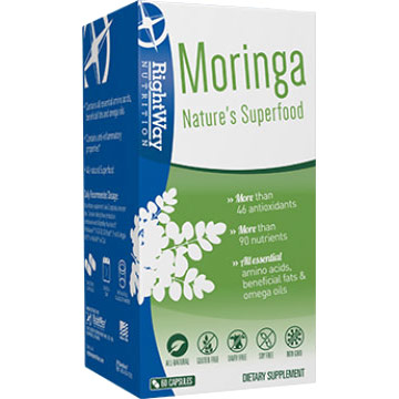 Rightway Nutrition Moringa Oleifera, 90 Capsules, Rightway Nutrition