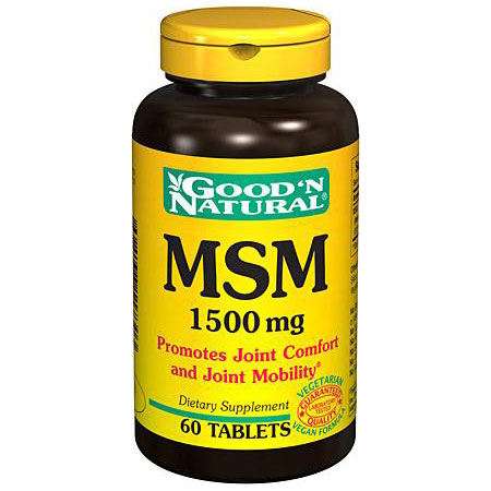Good 'N Natural MSM 1500 mg, 60 Tablets, Good 'N Natural