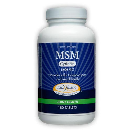 Enzymatic Therapy MSM, 180 Tablets, Enzymatic Therapy