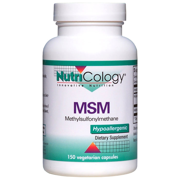 NutriCology/Allergy Research Group MSM Methylsulfonylmethane 500mg 150 caps from NutriCology