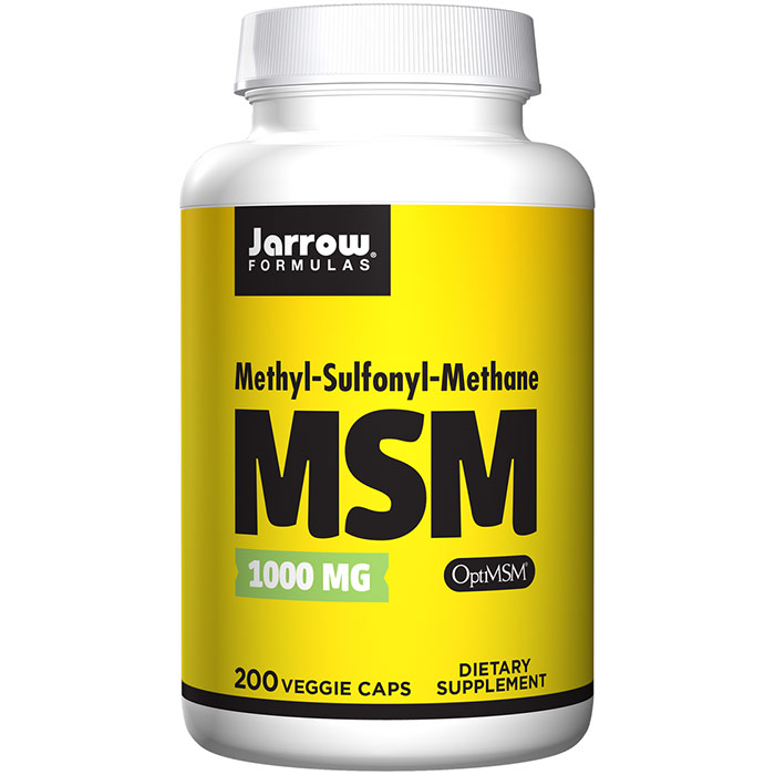 Jarrow Formulas MSM Sulfur 1000 mg 200 capsules, Jarrow Formulas