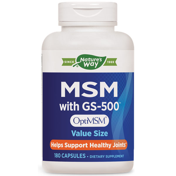 Enzymatic Therapy MSM with GS-500, 180 Capsules, Enzymatic Therapy