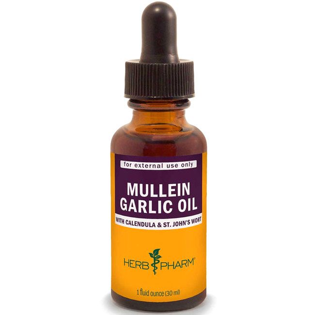 Herb Pharm Mullein - Garlic Compound (Ear Drops) Liquid, 1 oz, Herb Pharm