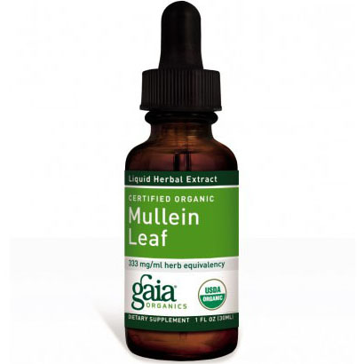 Gaia Herbs Mullein Leaf Liquid, Certified Organic, 1 oz, Gaia Herbs