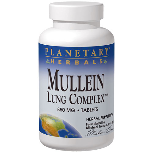 Planetary Herbals Mullein Lung Complex 90 tabs, Planetary Herbals