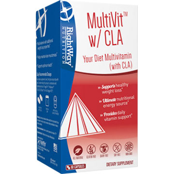 Rightway Nutrition MultiVit with CLA, Diet Multivitamin for Weight Loss, 60 Softgels, Rightway Nutrition