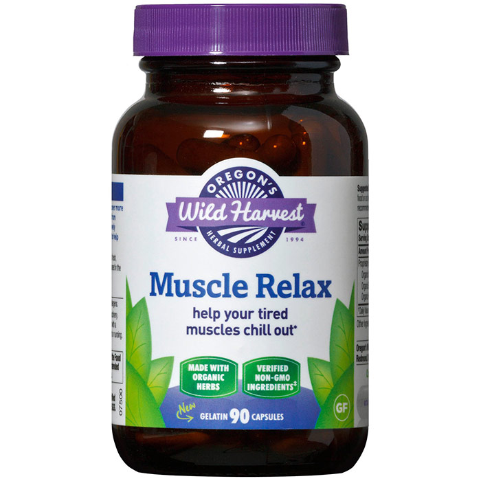 Muscle Relax, Organic, 90 Capsules, Oregons Wild Harvest