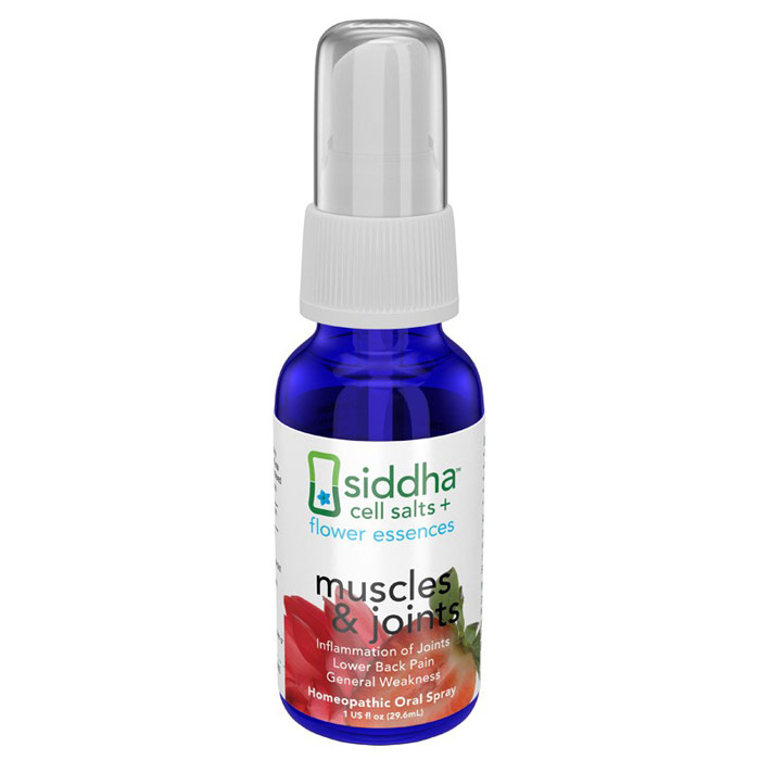Sidda Flower Essences Muscles & Joints, Homeopathic Oral Spray, 1 oz, Sidda Flower Essences