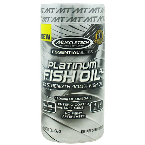 MuscleTech MuscleTech Platinum Fish Oil 4X Strength, 60 Soft Gel Caps