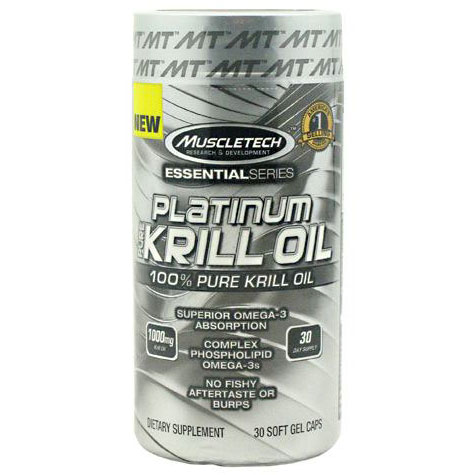 MuscleTech MuscleTech Platinum Krill Oil, 30 Soft Gel Caps