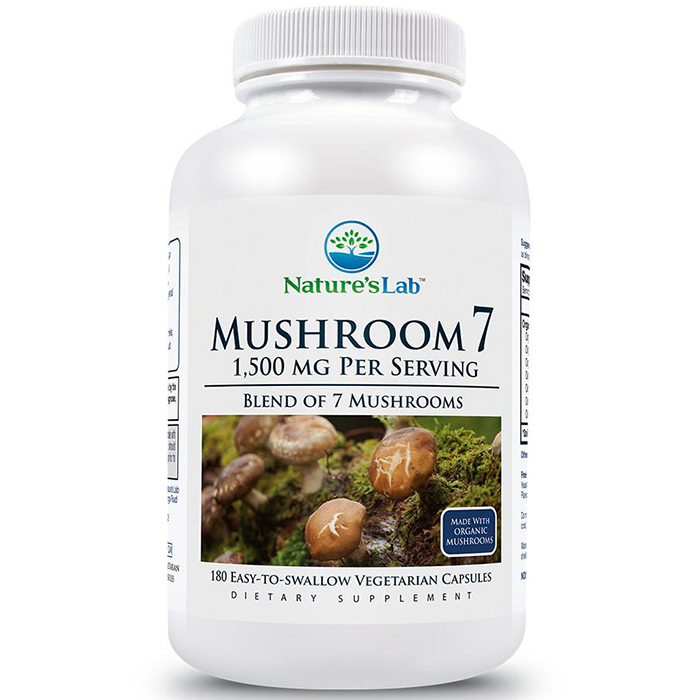 Mushroom 7, 180 Vegetarian Capsules, Natures Lab