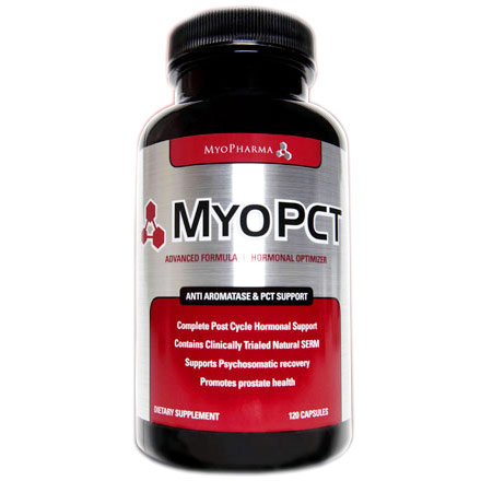 MyoPharma MyoPCT, Hormonal Optimizer, 120 Capsules, MyoPharma