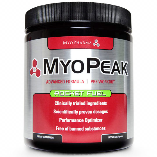 MyoPharma MyoPeak, Pre Workout Performance Optimizer, Rocket Fuel, 222.6 g, MyoPharma