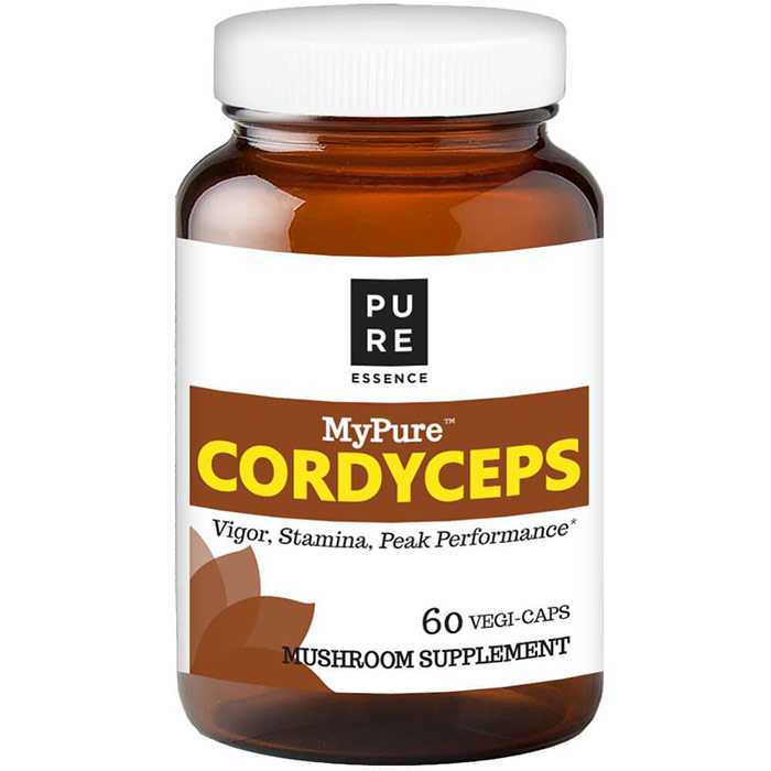 MyPure Cordyceps Mushroom Supplement, 60 Vegetarian Capsules, Pure Essence Labs