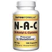 Jarrow Formulas N-A-C ( N-Acetyl-L-Cysteine ) 500mg 100 caps, Jarrow Formulas