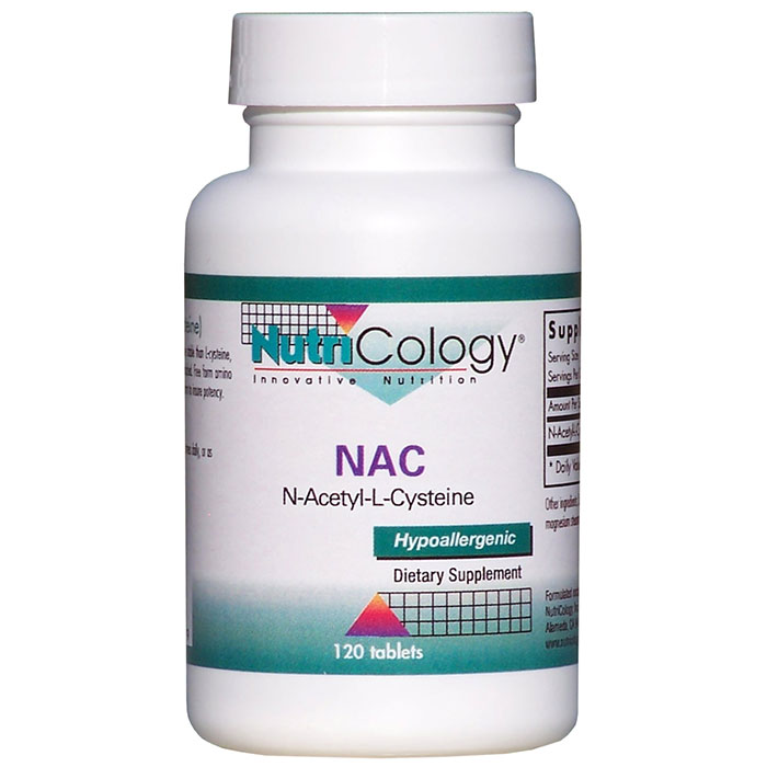 NutriCology/Allergy Research Group NAC N-Acetyl Cysteine 500mg 120 tabs from NutriCology