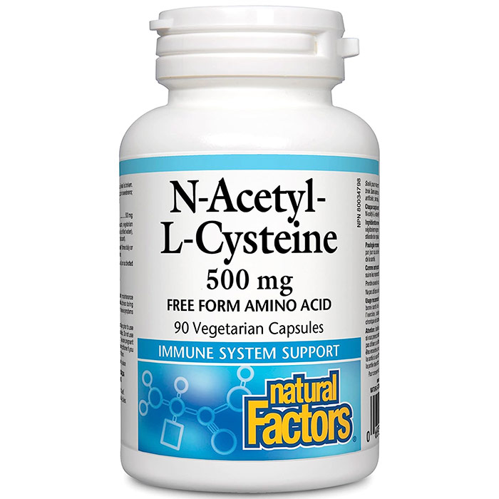 Natural Factors N-Acetyl Cysteine (NAC) 90 Capsules, Natural Factors