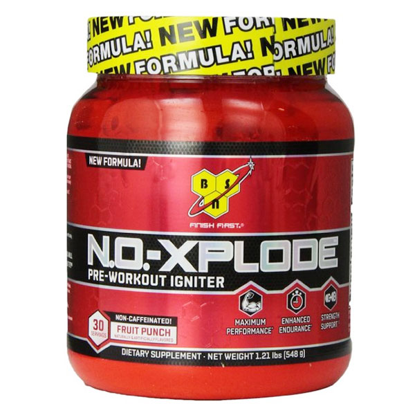 BSN BSN N.O. XPLODE 2.0 Powder, Caffeine Free, 15.9 oz
