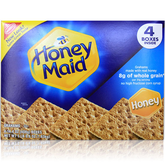 Kraft Foods Nabisco Honey Maid Honey Graham Crackers, 14.4 oz x 4 Pack