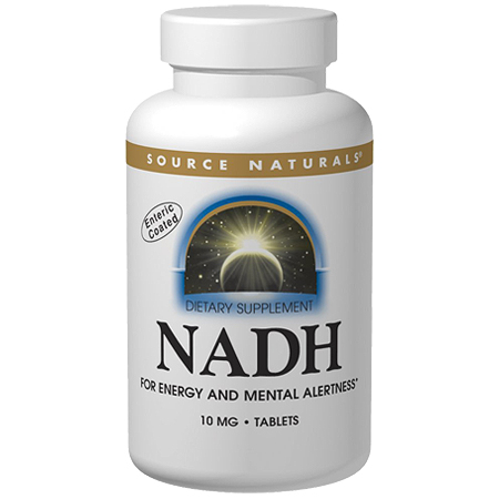 Source Naturals NADH 10mg (CO-E1), 10 Tablets, Source Naturals