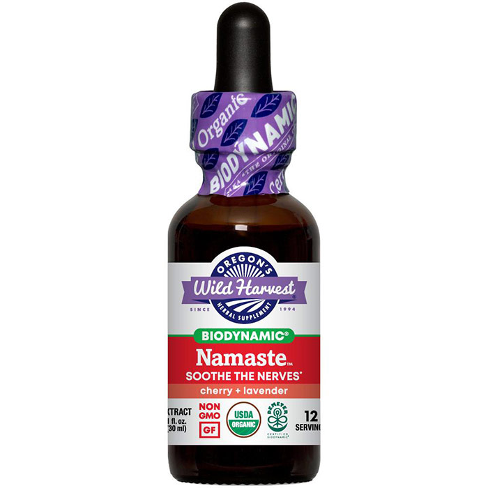 Namaste, Biodynamic Herbal Tonic, Soothe the Nerves, 1 oz, Oregons Wild Harvest