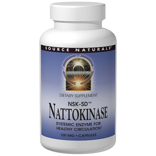 Source Naturals Nattokinase 100 mg, 60 Capsules, Source Naturals