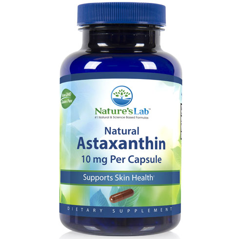 Nature's Lab Natural Astaxanthin 10 mg, 60 Capsules, Nature's Lab