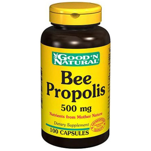 Good 'N Natural Natural Bee Propolis 500 mg, 100 Capsules, Good 'N Natural