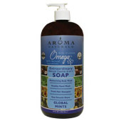 Aroma Naturals Extraordinary Natural Castile 4-in-1 Soap, Global Mints, 34 oz, Aroma Naturals