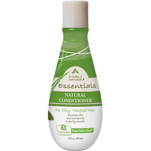Clearly Natural Natural Conditioner for Oily, Tangled Hair, 12 oz, Clearly Natural