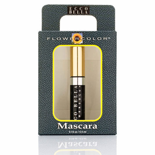 Ecco Bella FlowerColor Natural Mascara Mini - Black, 0.14 oz, Ecco Bella