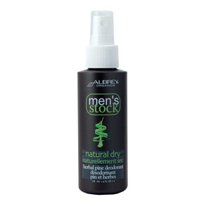 Aubrey Organics Men's Stock Natural Dry Herbal Pine Deodorant, 4 oz, Aubrey Organics