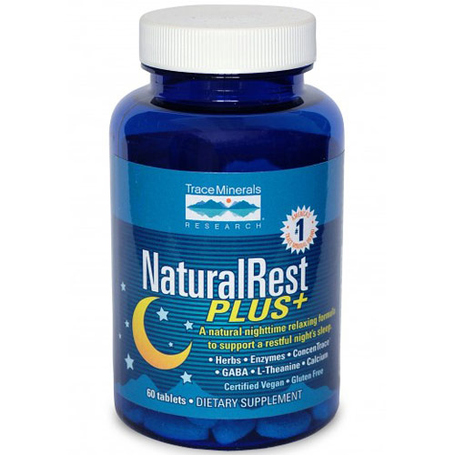 Trace Minerals Research NaturalRest Plus+, Relax & Sleep Support, 60 Tablets, Trace Minerals Research