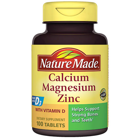 Nature Made Nature Made Calcium and Magnesium with Zinc 100 Tablets