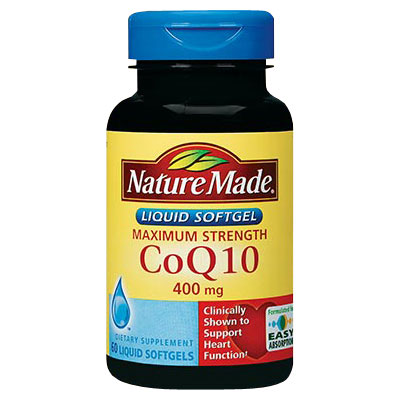 Nature Made Nature Made CoQ10 400 mg Maximum Strength, 60 Liquid Softgels
