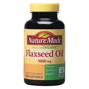Nature Made Nature Made Organic Flaxseed Oil 1000 mg, 100 Softgels