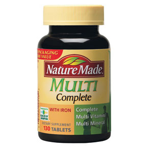 Nature Made Nature Made Multi Complete Vitamins & Minerals, 130 Tablets