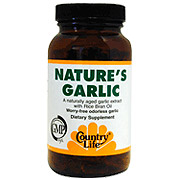 Country Life Nature's Garlic Odorless 500 mg 180 Softgels, Country Life