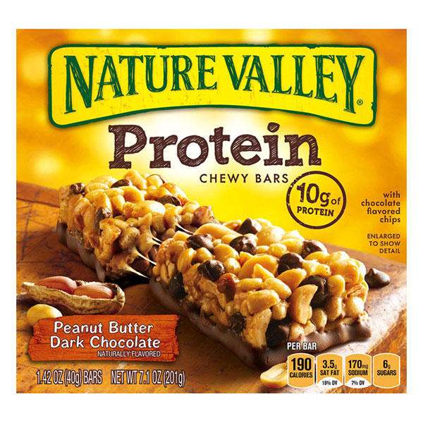 Nature Valley Nature Valley Protein Chewy Bars, Peanut Butter Dark Chocolate Flavored, 18 Bars